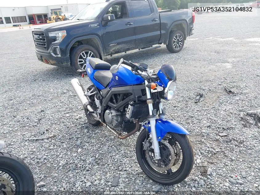 2005 Suzuki Sv650 VIN: JS1VP53A352104832 Lot: 45077540