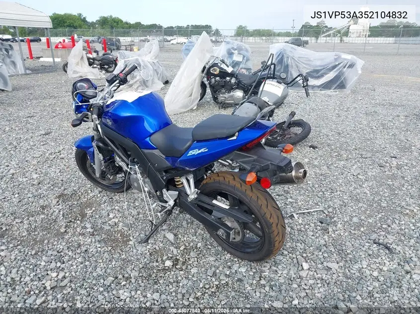 2005 Suzuki Sv650 VIN: JS1VP53A352104832 Lot: 45077540