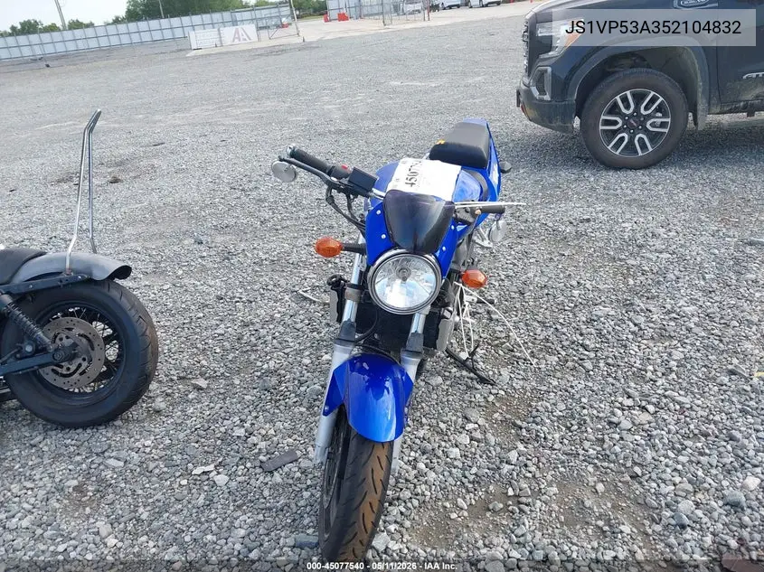 2005 Suzuki Sv650 VIN: JS1VP53A352104832 Lot: 45077540