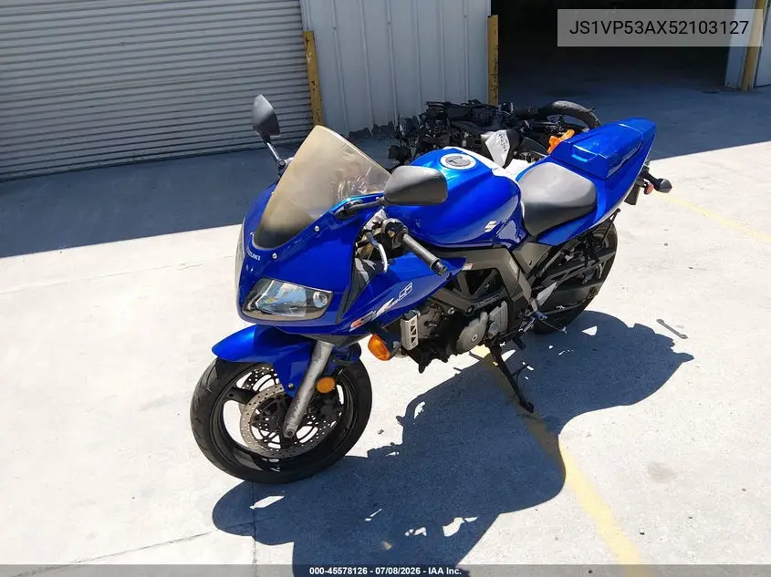2005 Suzuki Sv650 VIN: JS1VP53AX52103127 Lot: 45578126