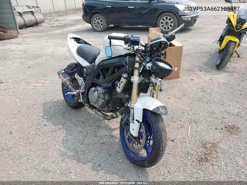 2006 Suzuki Sv650 VIN: JS1VP53A662105457 Lot: 45654920