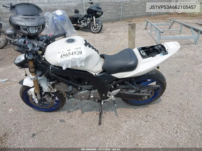 2006 Suzuki Sv650 VIN: JS1VP53A662105457 Lot: 45654920