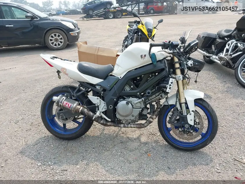2006 Suzuki Sv650 VIN: JS1VP53A662105457 Lot: 45654920