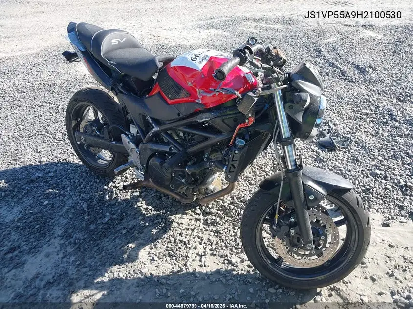 2017 Suzuki Sv650 VIN: JS1VP55A9H2100530 Lot: 44879799