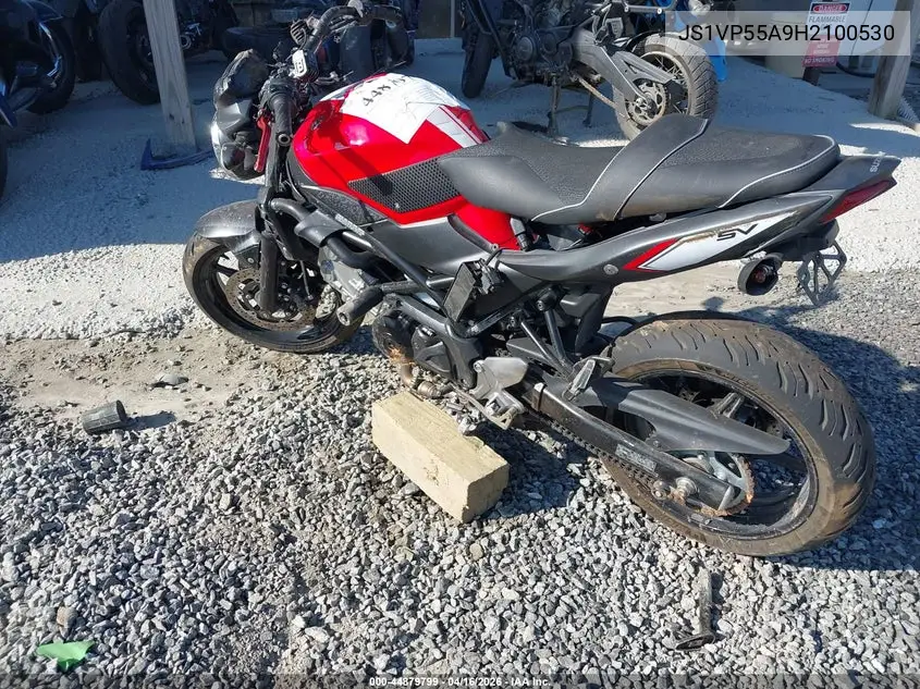 2017 Suzuki Sv650 VIN: JS1VP55A9H2100530 Lot: 44879799