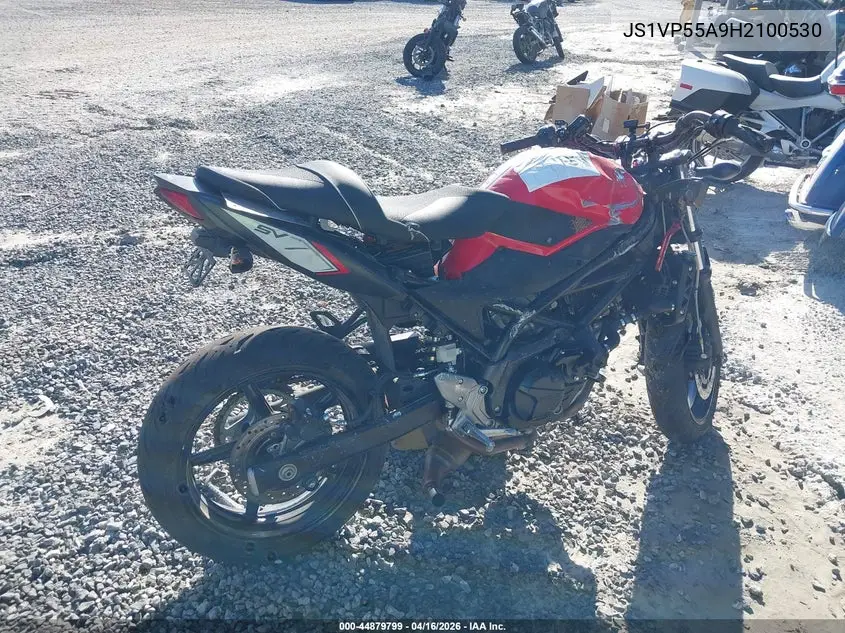 2017 Suzuki Sv650 VIN: JS1VP55A9H2100530 Lot: 44879799
