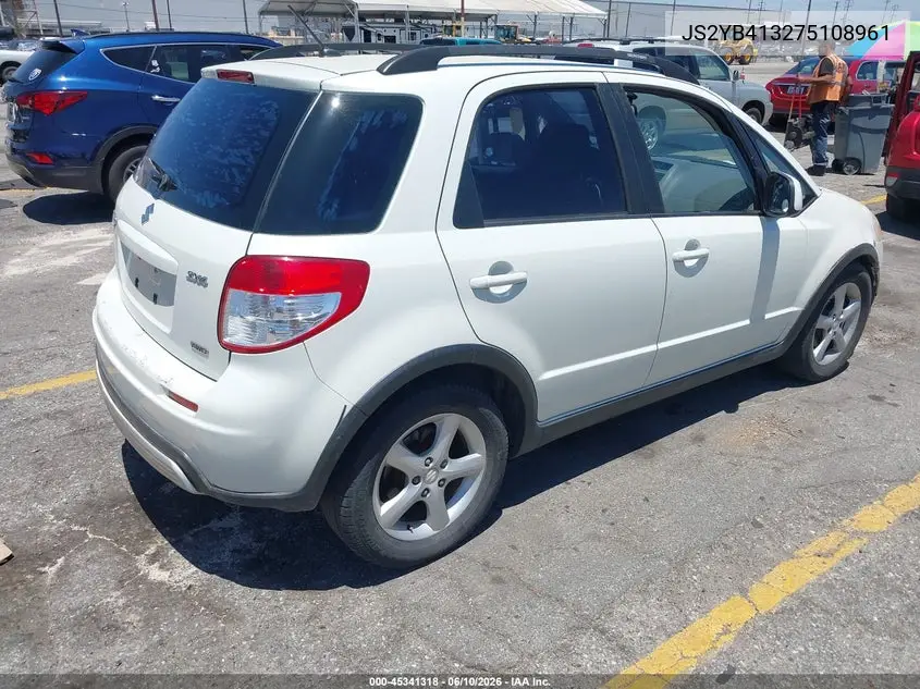 2007 Suzuki Sx4 Convenience Pkg/Rally Pkg VIN: JS2YB413275108961 Lot: 45341318