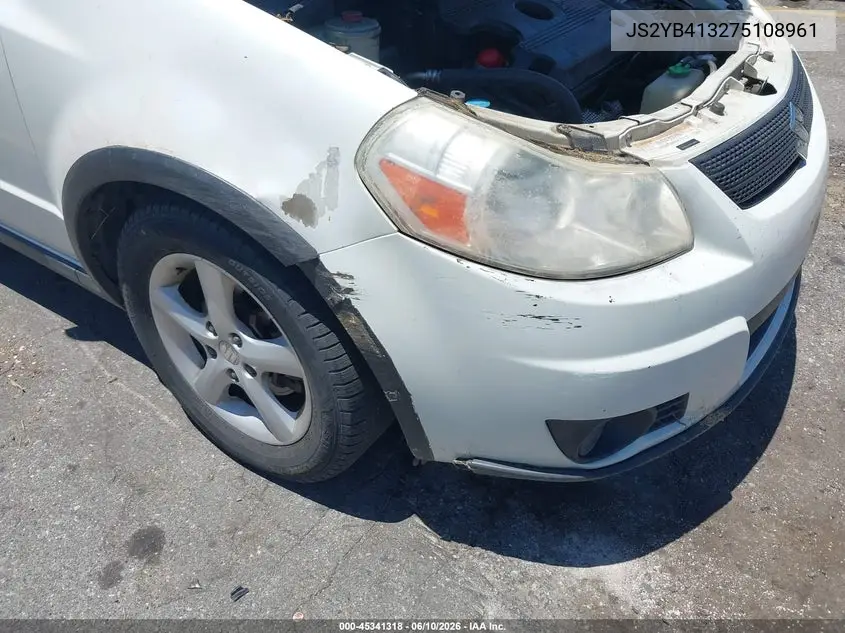 2007 Suzuki Sx4 Convenience Pkg/Rally Pkg VIN: JS2YB413275108961 Lot: 45341318