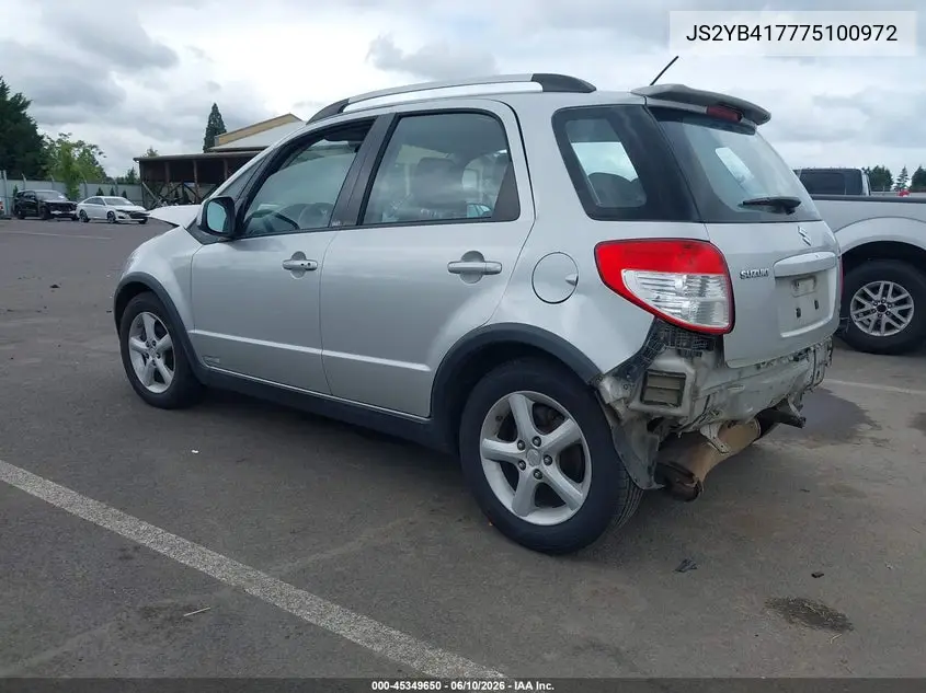 2007 Suzuki Sx4 Sport Pkg VIN: JS2YB417775100972 Lot: 45349650
