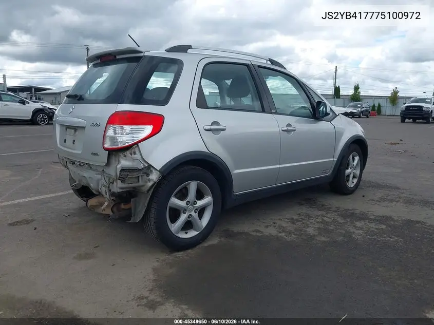 2007 Suzuki Sx4 Sport Pkg VIN: JS2YB417775100972 Lot: 45349650