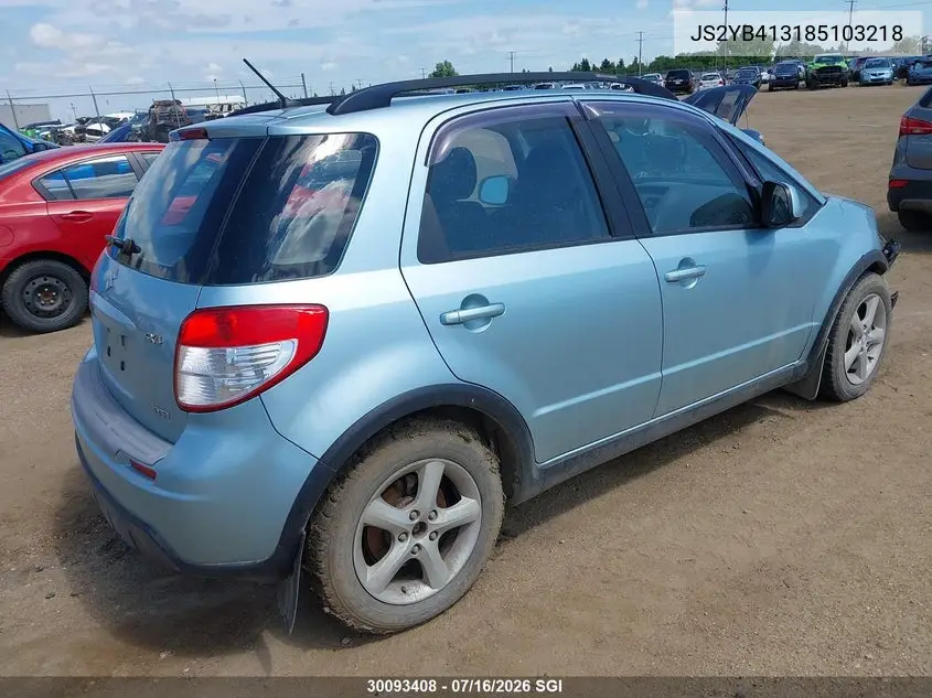 2008 Suzuki Sx4 Convenience VIN: JS2YB413185103218 Lot: 30093408