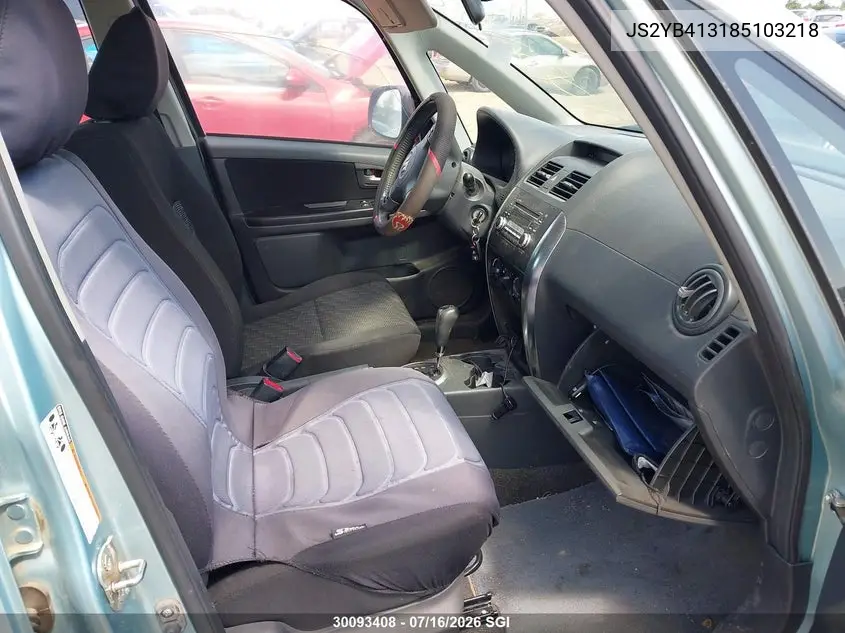 2008 Suzuki Sx4 Convenience VIN: JS2YB413185103218 Lot: 30093408