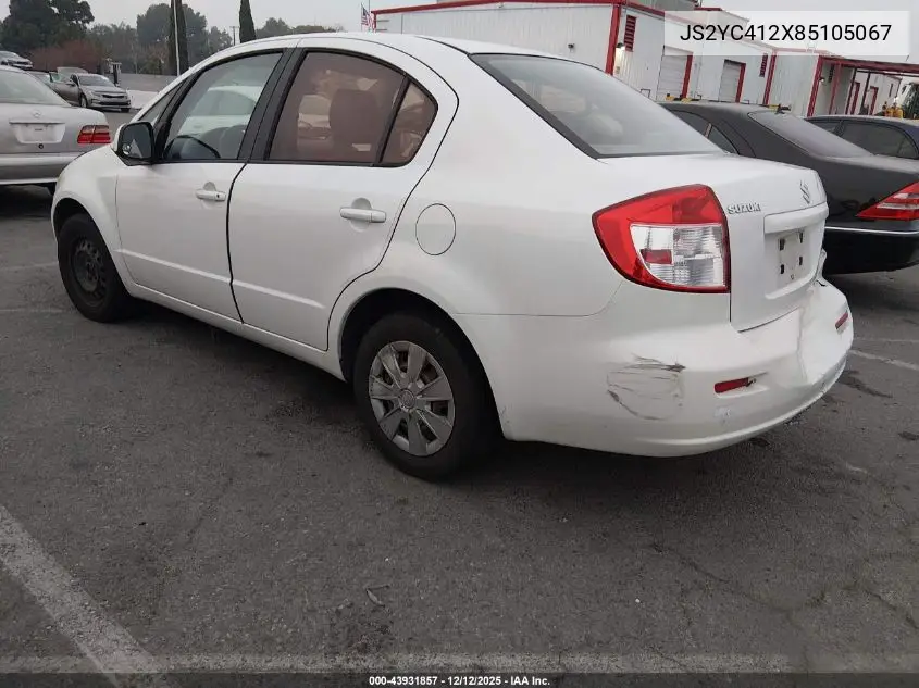 2008 Suzuki Sx4 VIN: JS2YC412X85105067 Lot: 43931857