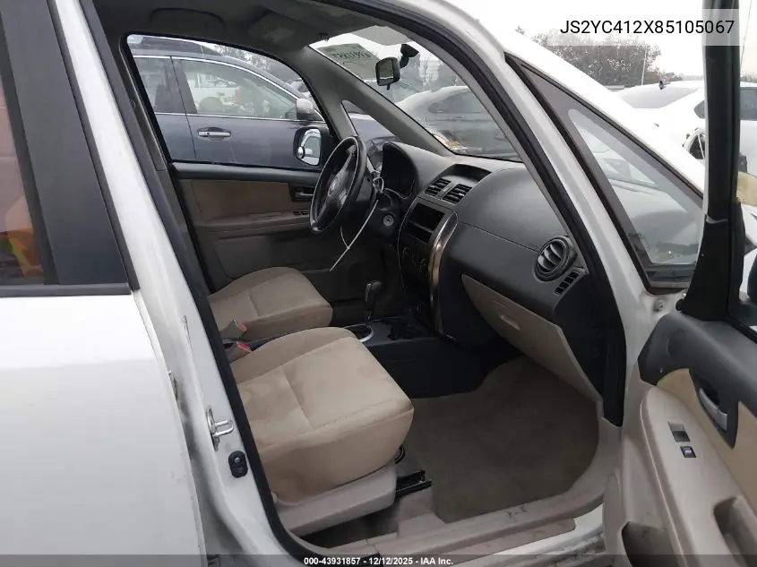 2008 Suzuki Sx4 VIN: JS2YC412X85105067 Lot: 43931857