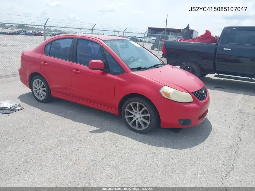 2008 Suzuki Sx4 Sport Convenience/Sport Road Trip Edition Touring 2 VIN: JS2YC415085107047 Lot: 45215593
