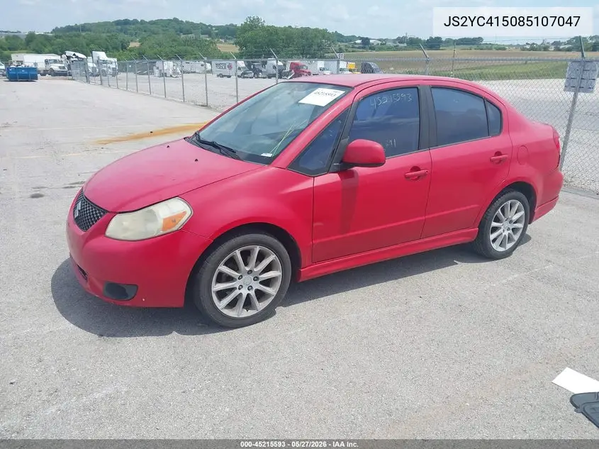 2008 Suzuki Sx4 Sport Convenience/Sport Road Trip Edition Touring 2 VIN: JS2YC415085107047 Lot: 45215593