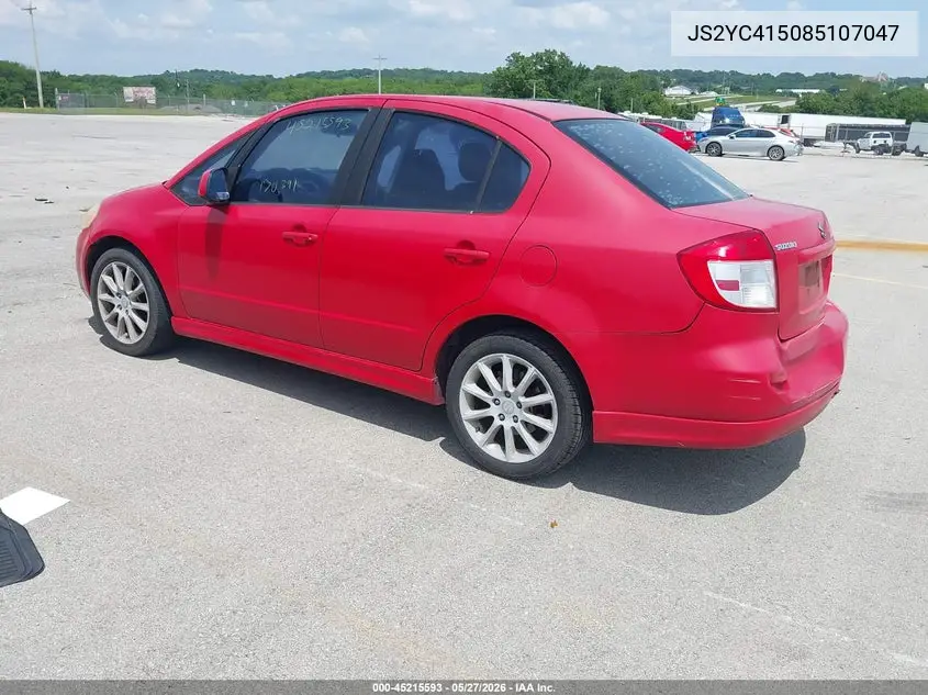 2008 Suzuki Sx4 Sport Convenience/Sport Road Trip Edition Touring 2 VIN: JS2YC415085107047 Lot: 45215593