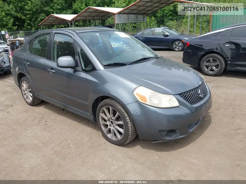 2008 Suzuki Sx4 Sport Touring 2 VIN: JS2YC417085100116 Lot: 45425716