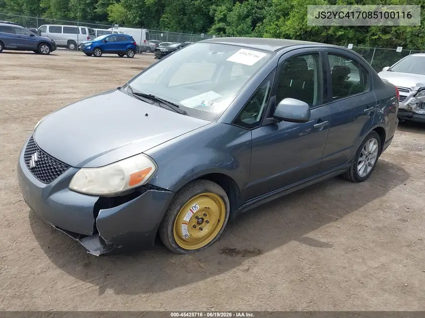 2008 Suzuki Sx4 Sport Touring 2 VIN: JS2YC417085100116 Lot: 45425716
