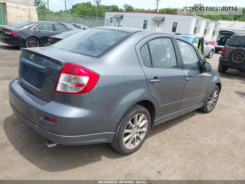 2008 Suzuki Sx4 Sport Touring 2 VIN: JS2YC417085100116 Lot: 45425716