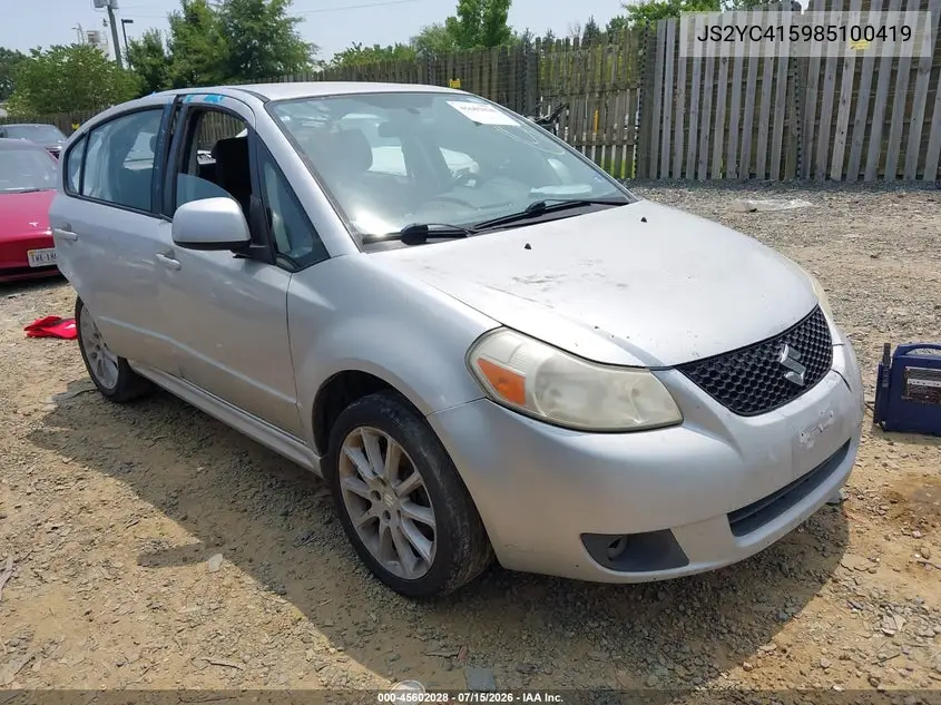 2008 Suzuki Sx4 Sport Convenience/Sport Road Trip Edition Touring 2 VIN: JS2YC415985100419 Lot: 45602028