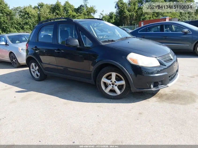 2008 Suzuki Sx4 Convenience/Touring VIN: JS2YB413485110034 Lot: 45616143