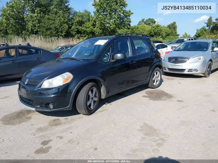 2008 Suzuki Sx4 Convenience/Touring VIN: JS2YB413485110034 Lot: 45616143