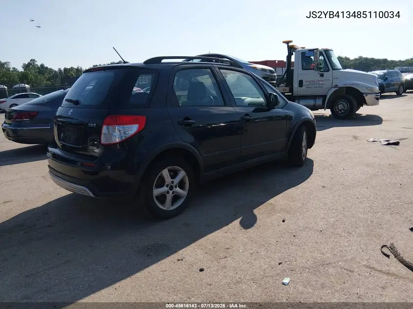 2008 Suzuki Sx4 Convenience/Touring VIN: JS2YB413485110034 Lot: 45616143