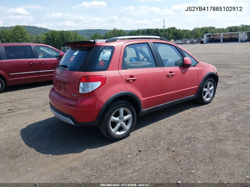 2008 Suzuki Sx4 Convenience/Touring VIN: JS2YB417885102912 Lot: 45623434