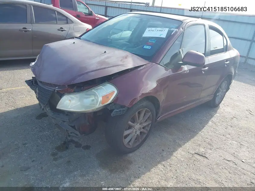 2008 Suzuki Sx4 Sport Convenience/Sport Road Trip Edition Touring 2 VIN: JS2YC415185106683 Lot: 45673907