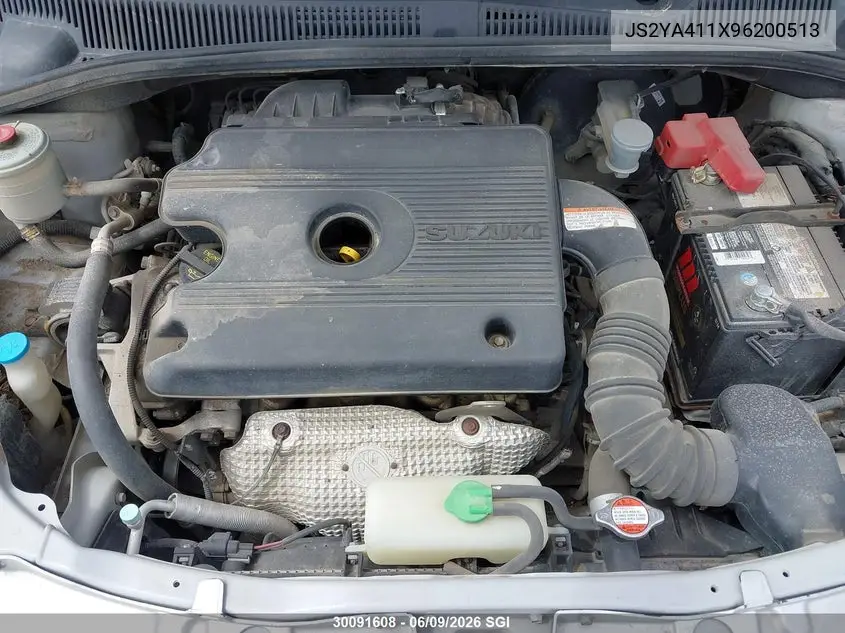 2009 Suzuki Sx4 VIN: JS2YA411X96200513 Lot: 30091608