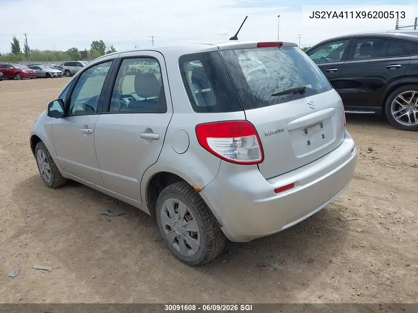 2009 Suzuki Sx4 VIN: JS2YA411X96200513 Lot: 30091608
