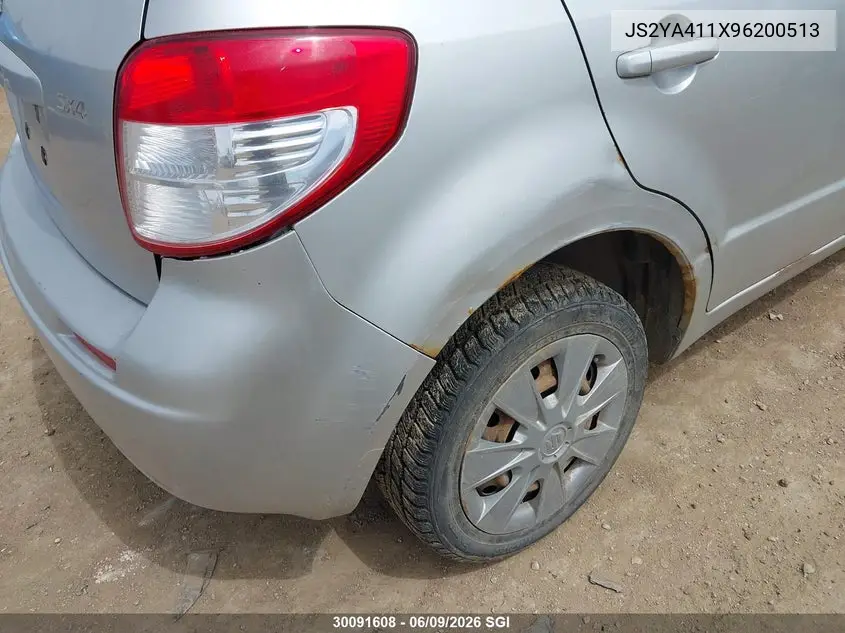 2009 Suzuki Sx4 VIN: JS2YA411X96200513 Lot: 30091608