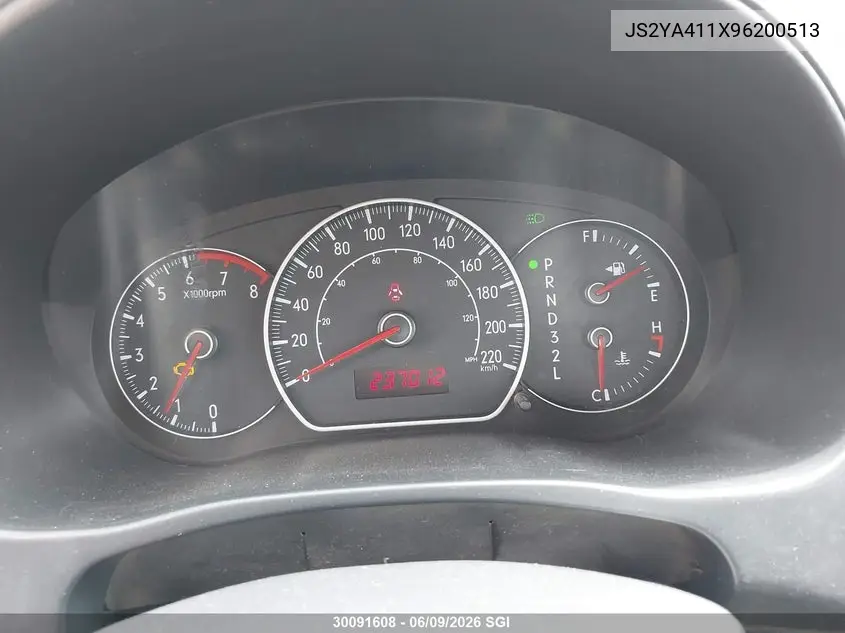 2009 Suzuki Sx4 VIN: JS2YA411X96200513 Lot: 30091608