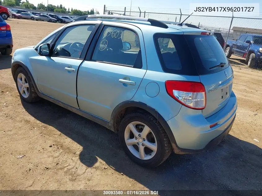 2009 Suzuki Sx4 Touring VIN: JS2YB417X96201727 Lot: 30093580