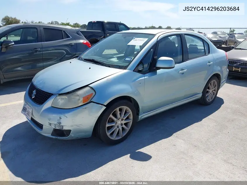 2009 Suzuki Sx4 Sport/Sport Technology VIN: JS2YC414296203684 Lot: 44675951