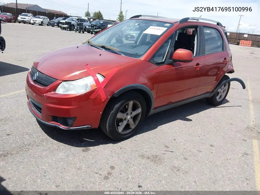 2009 Suzuki Sx4 Touring VIN: JS2YB417695100996 Lot: 45202065