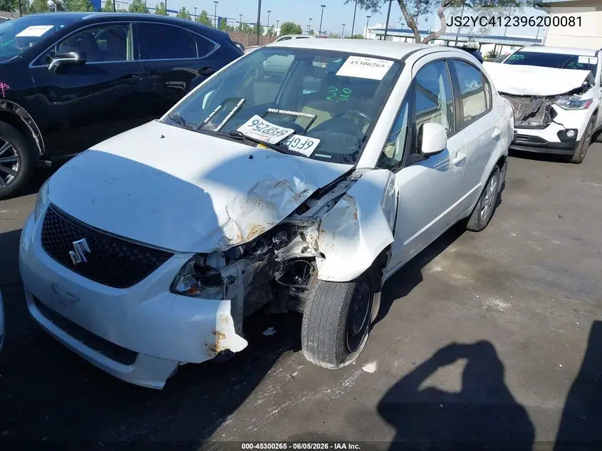 2009 Suzuki Sx4 Le/Le Popular VIN: JS2YC412396200081 Lot: 45300265