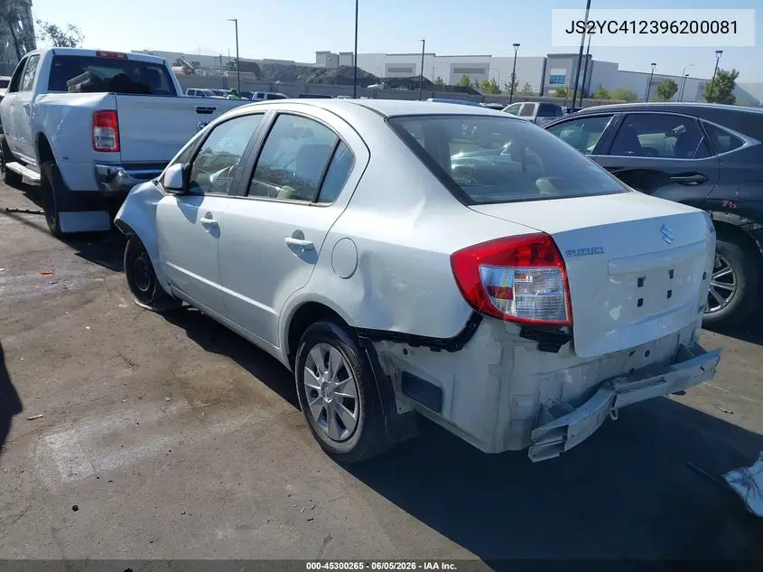 2009 Suzuki Sx4 Le/Le Popular VIN: JS2YC412396200081 Lot: 45300265