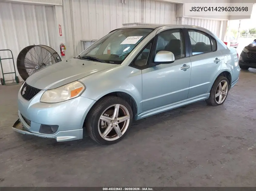 2009 Suzuki Sx4 Auto Sport Technology Pkg Fwd/Man Sport Fwd/Man Sport Technology Pkg Fwd/Sport VIN: JS2YC414296203698 Lot: 45322643