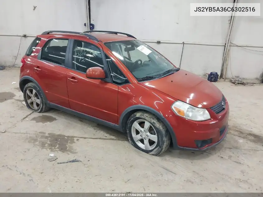2012 Suzuki Sx4 VIN: JS2YB5A36C6302516 Lot: 43612191