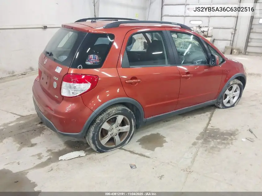 2012 Suzuki Sx4 VIN: JS2YB5A36C6302516 Lot: 43612191