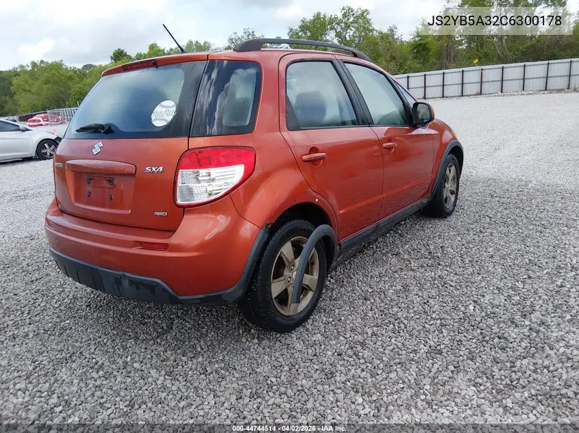2012 Suzuki Sx4 Premium/Tech Valu Pkg (Nav) VIN: JS2YB5A32C6300178 Lot: 44744514