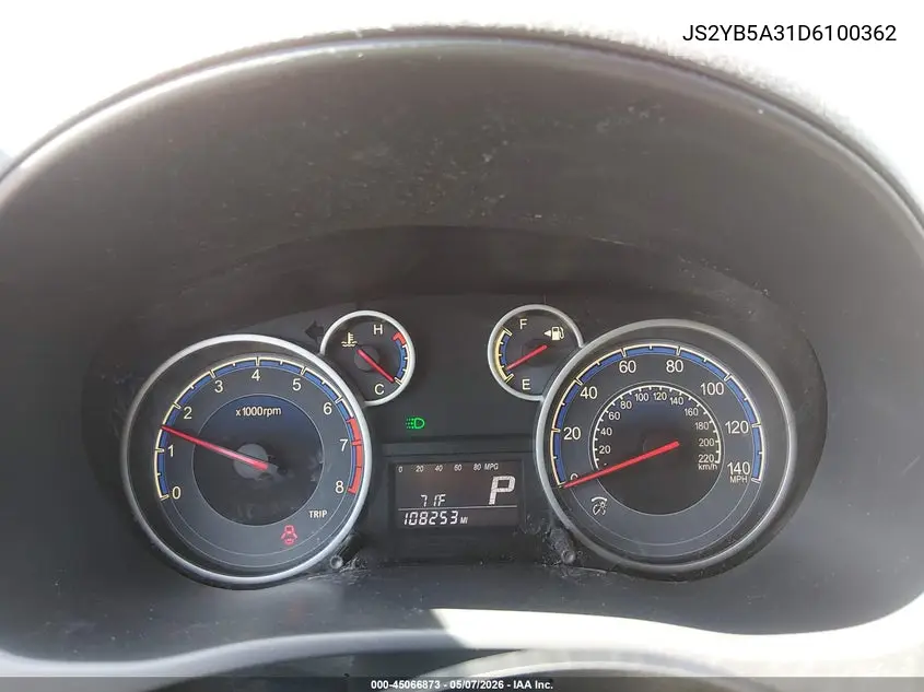 2013 Suzuki Sx4 Premium VIN: JS2YB5A31D6100362 Lot: 45066873