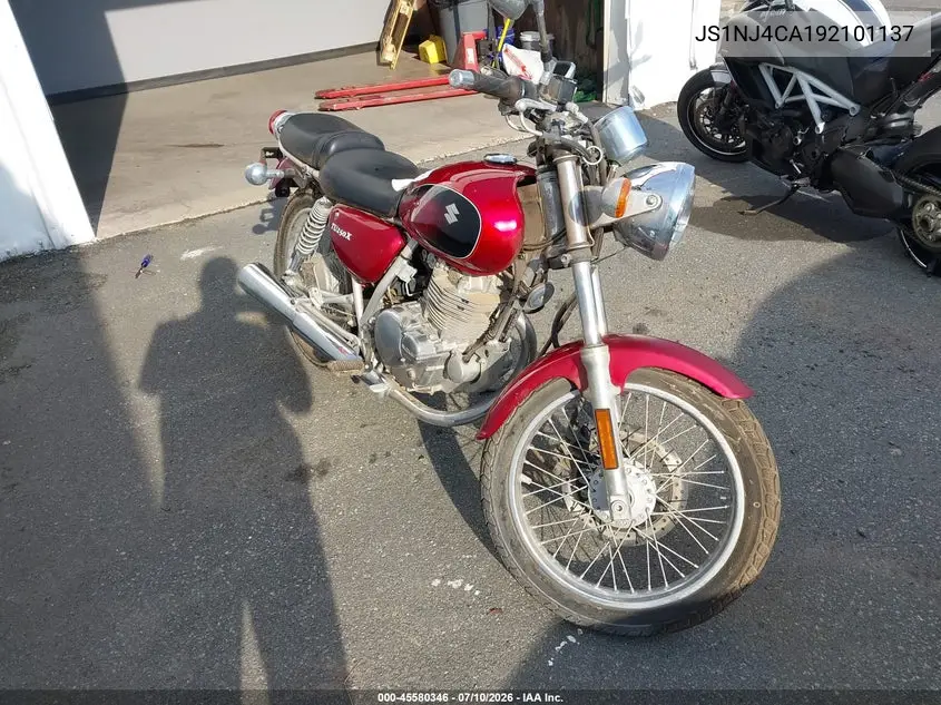 2009 Suzuki Tu250 X VIN: JS1NJ4CA192101137 Lot: 45580346