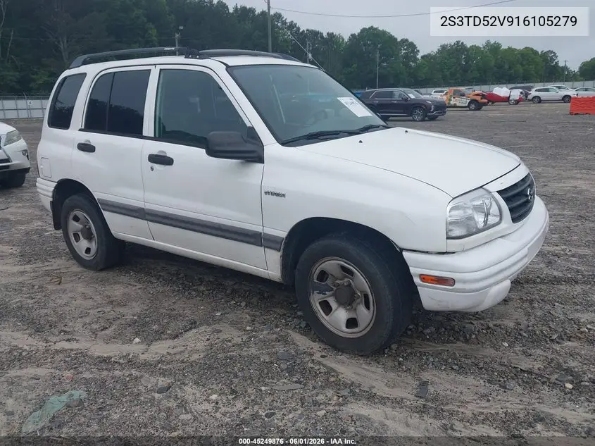 2001 Suzuki Vitara Jlx/Jx VIN: 2S3TD52V916105279 Lot: 45249876