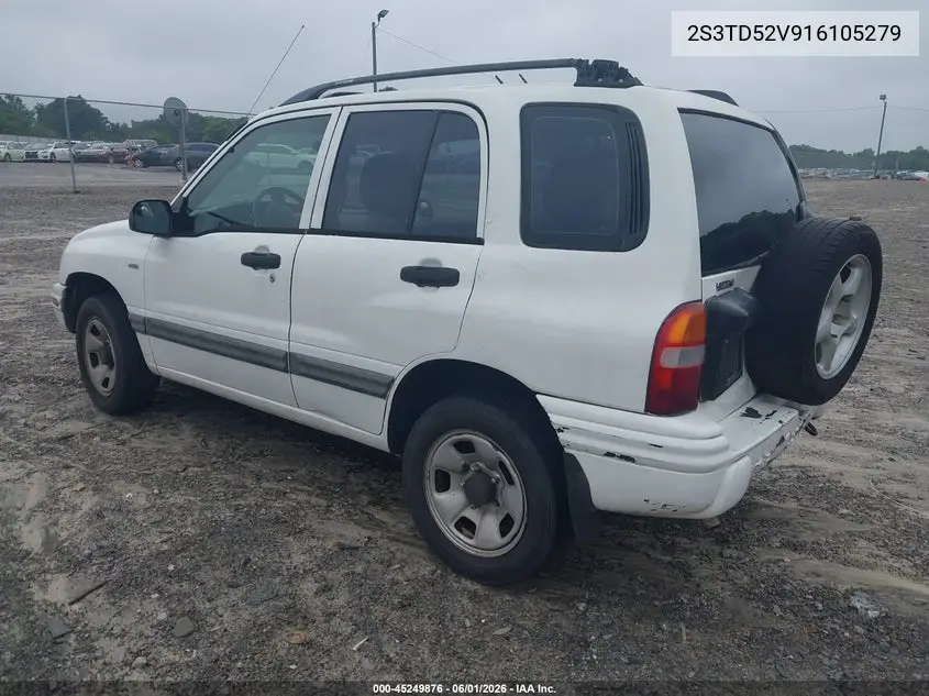 2001 Suzuki Vitara Jlx/Jx VIN: 2S3TD52V916105279 Lot: 45249876