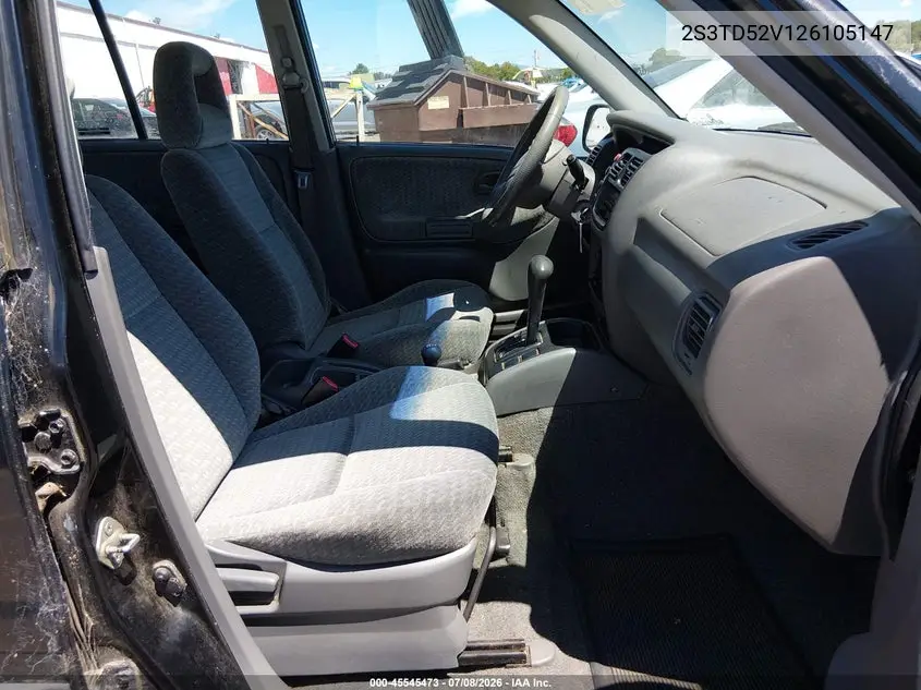 2002 Suzuki Vitara Jlx VIN: 2S3TD52V126105147 Lot: 45545473