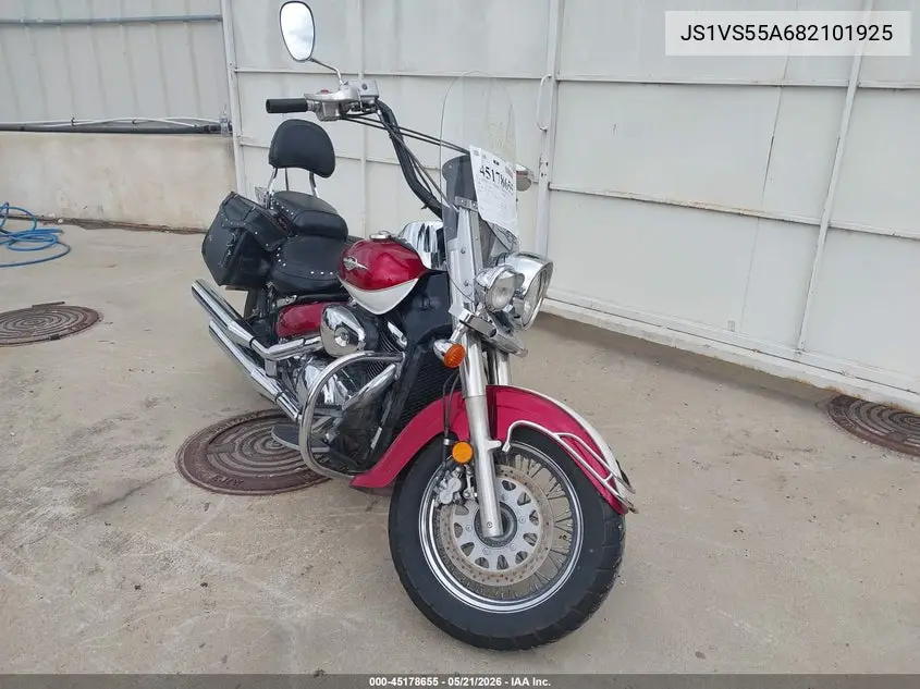 2008 Suzuki Vl800 VIN: JS1VS55A682101925 Lot: 45178655