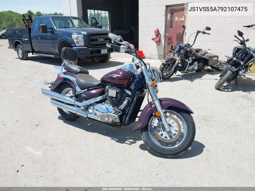 2009 Suzuki Vl800 VIN: JS1VS55A792107475 Lot: 45264389